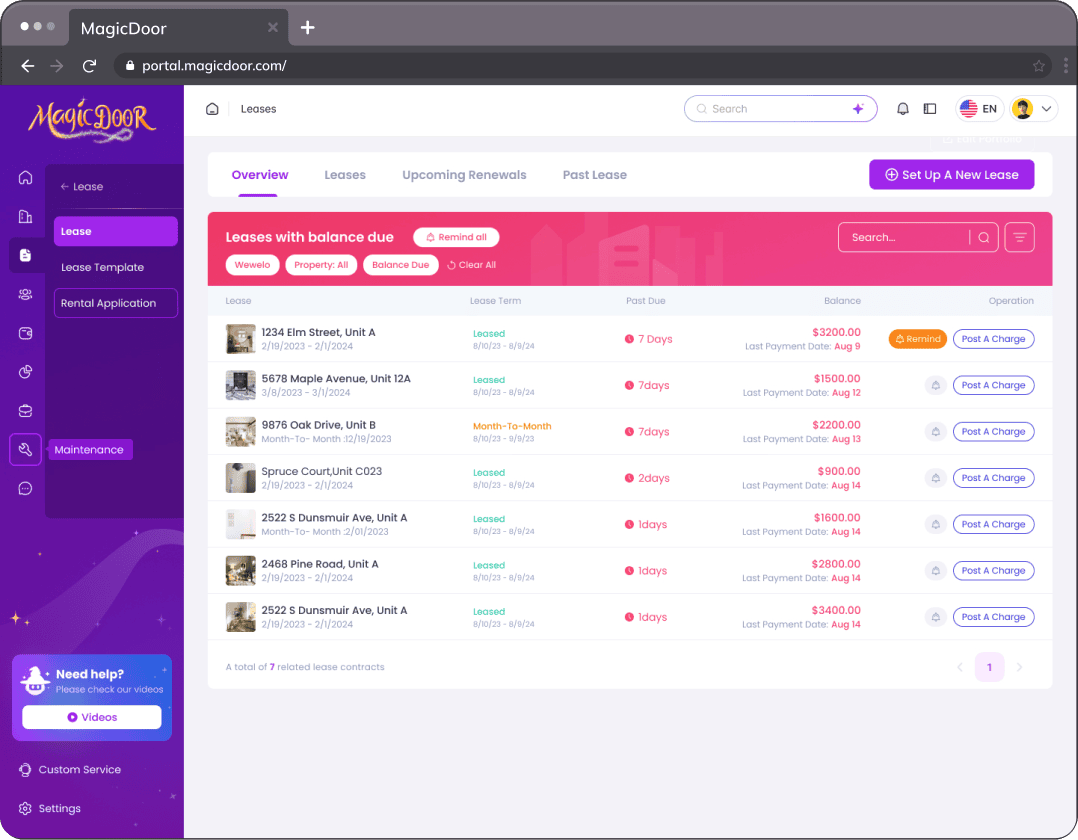 Rent reminders go out on time, every time