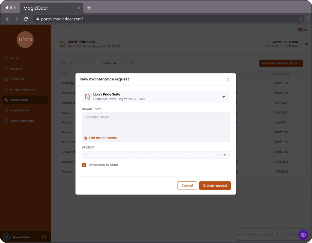 See and manage repairs from one screen