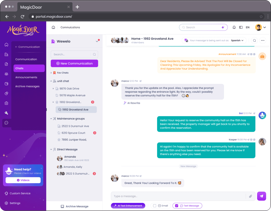 Communicate clearly without extra tools